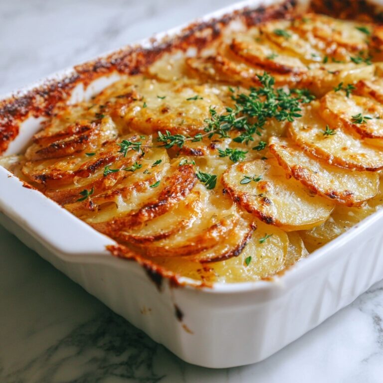 Creamy Cheddar and Parmesan Scalloped Potatoes Recipe