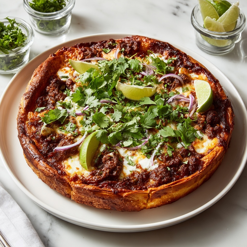 Crispy Oven-Baked Birria Pizza Recipe - Recipe Image