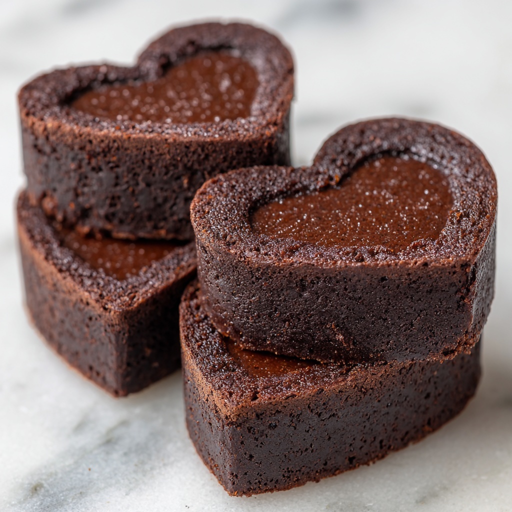 Red Velvet Brownie Hearts Recipe - Recipe Image