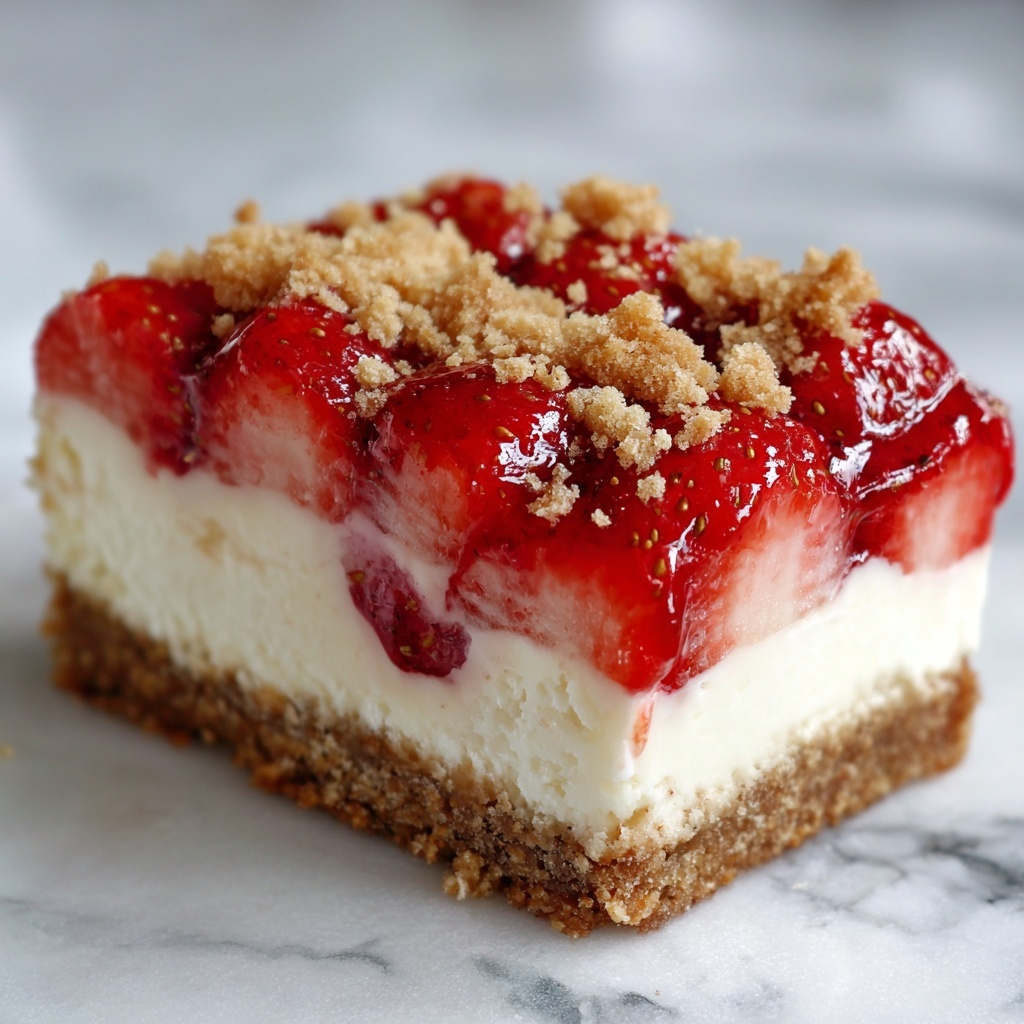 Berrylicious Strawberry Crunch Cheesecake Recipe - Recipe Image