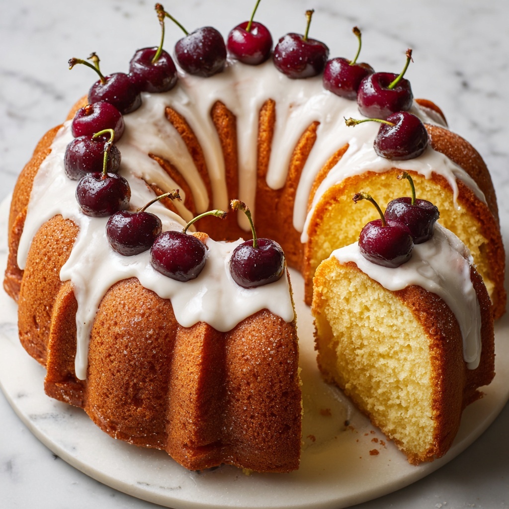 Cherry Bundt Cake Recipe - Recipe Image