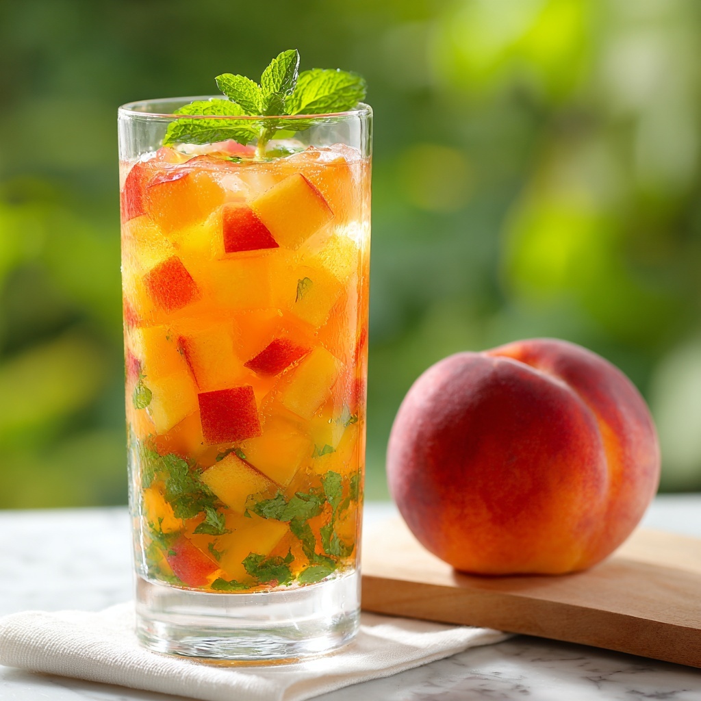 Peach Sweet Tea Recipe - Recipe Image
