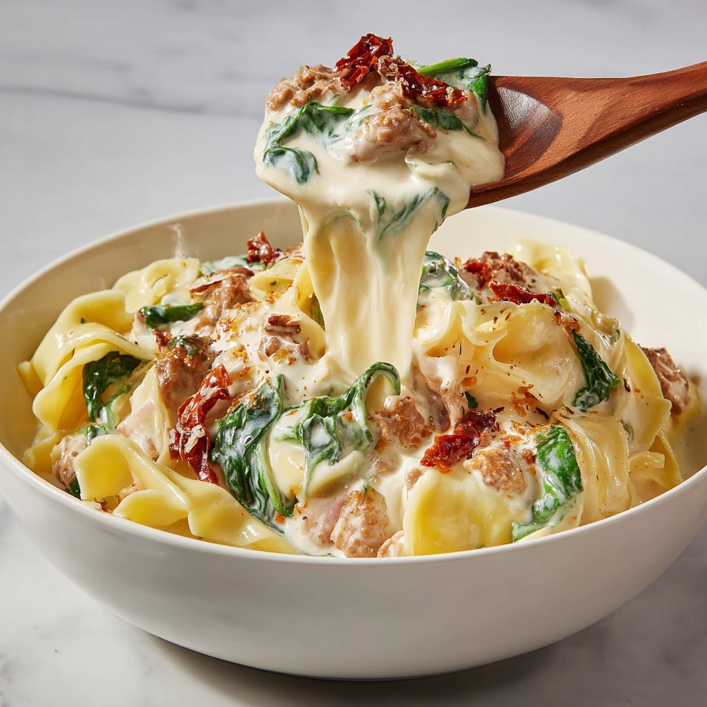 Slow Cooker White Lasagna Soup Recipe - Recipe Image