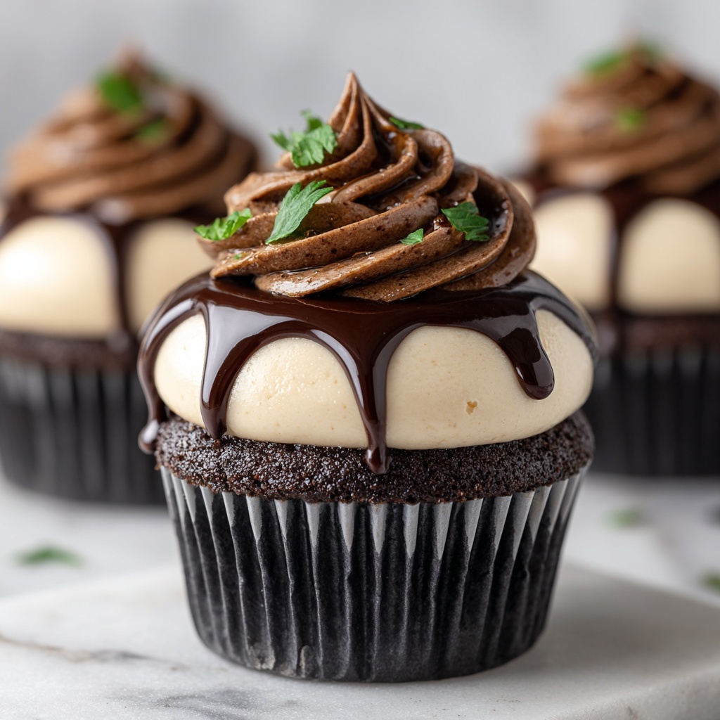 Brownie Cupcake Cheesecakes Recipe - Recipe Image