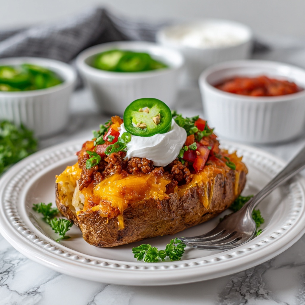 Twice Baked Taco Potatoes Recipe - Recipe Image