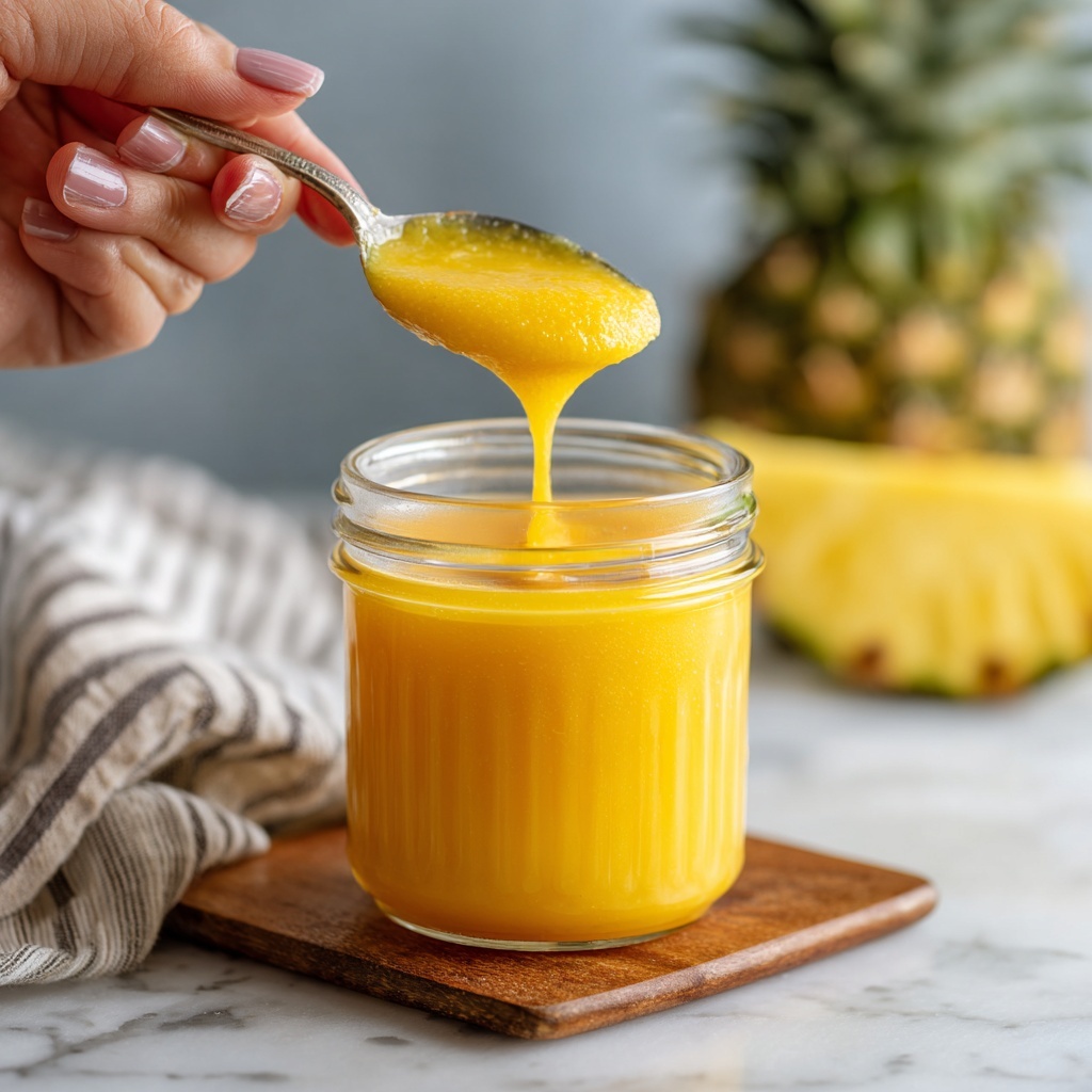 Easy Pineapple Curd (Eggless, Dairy-Free) Recipe - Recipe Image