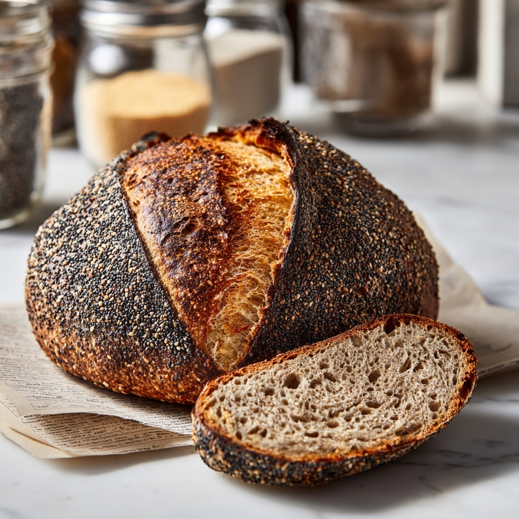 Vegan Tahini Banana Bread Recipe - Recipe Image