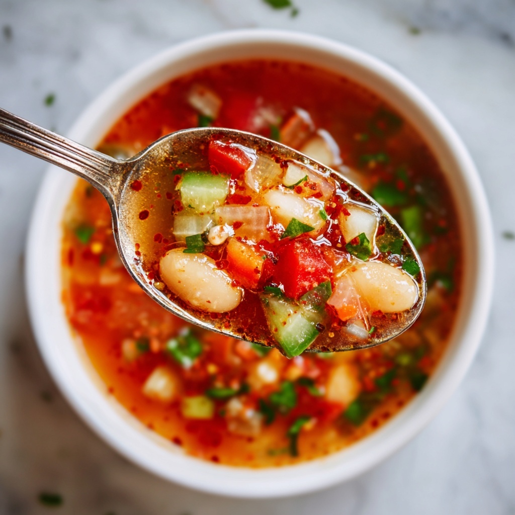 Hearty Vegetable Minestrone Soup Recipe - Recipe Image