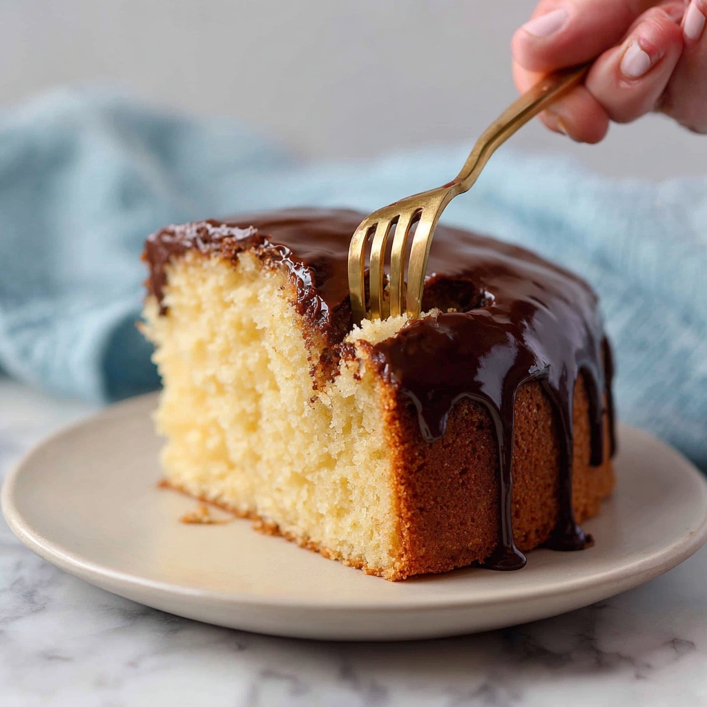 Boston Cream Poke Cake Recipe - Recipe Image