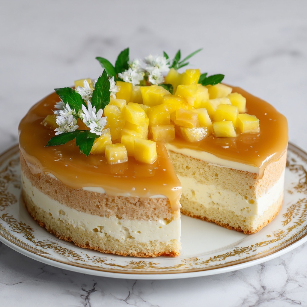 Juicy Pineapple Heaven Cake Recipe - Recipe Image