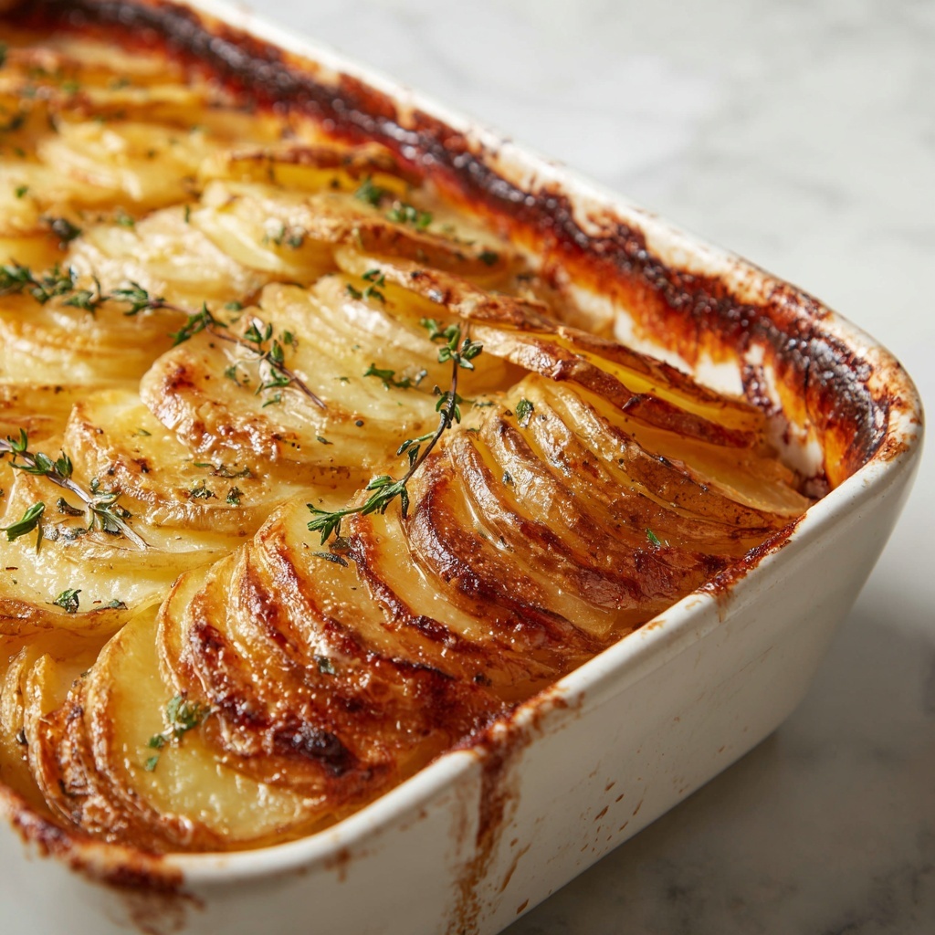 Creamy Cheddar and Parmesan Scalloped Potatoes Recipe - Recipe Image