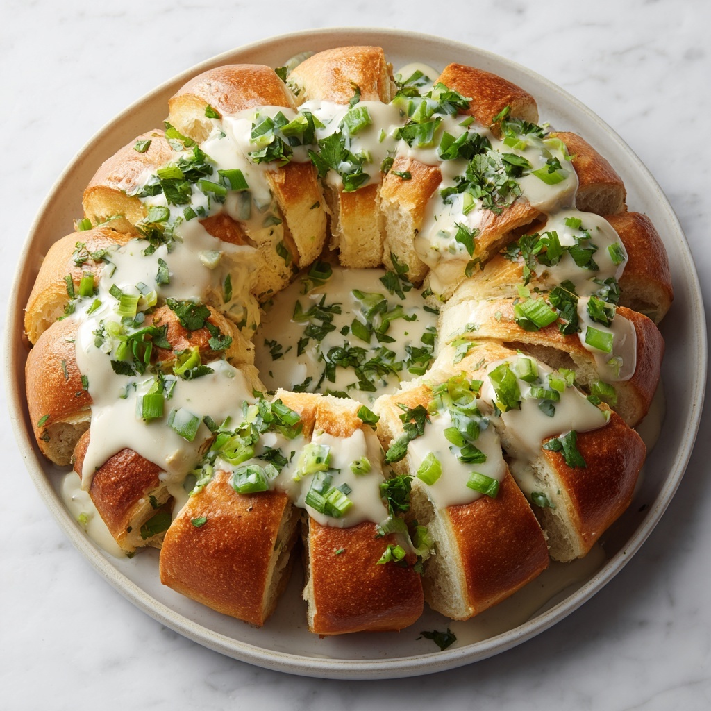 Chicken Alfredo Monkey Bread Recipe - Recipe Image