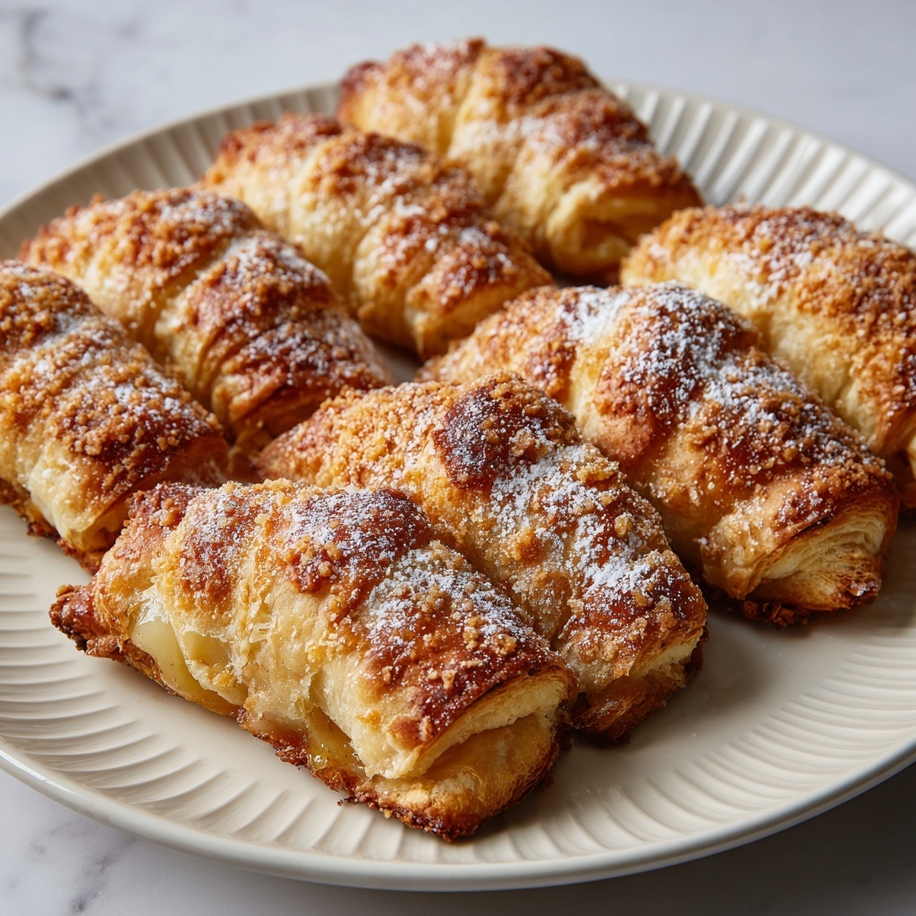 Crispy Peach Cobbler Egg Rolls: A Fun Twist Recipe - Recipe Image