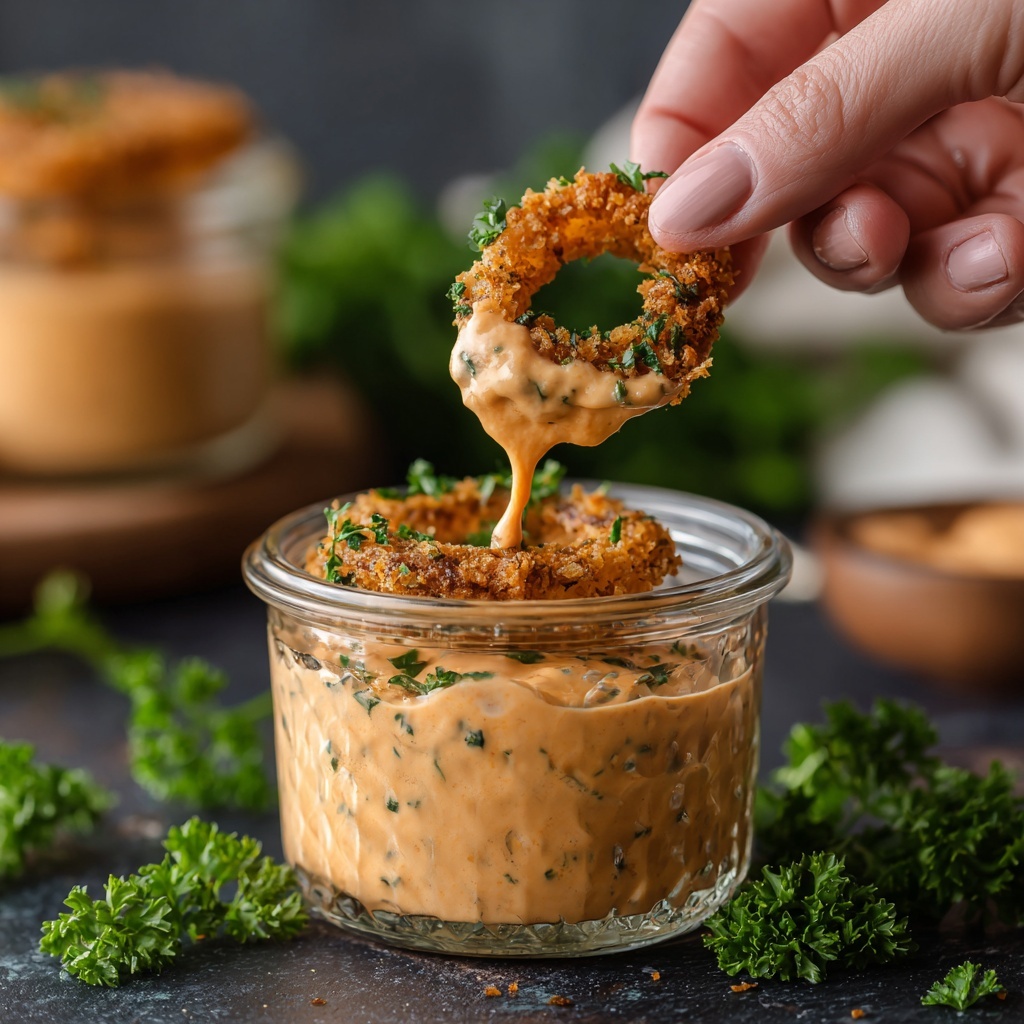 Blooming Onion Sauce: The Perfect Dip for Crispy Onion Rings and More Recipe - Recipe Image
