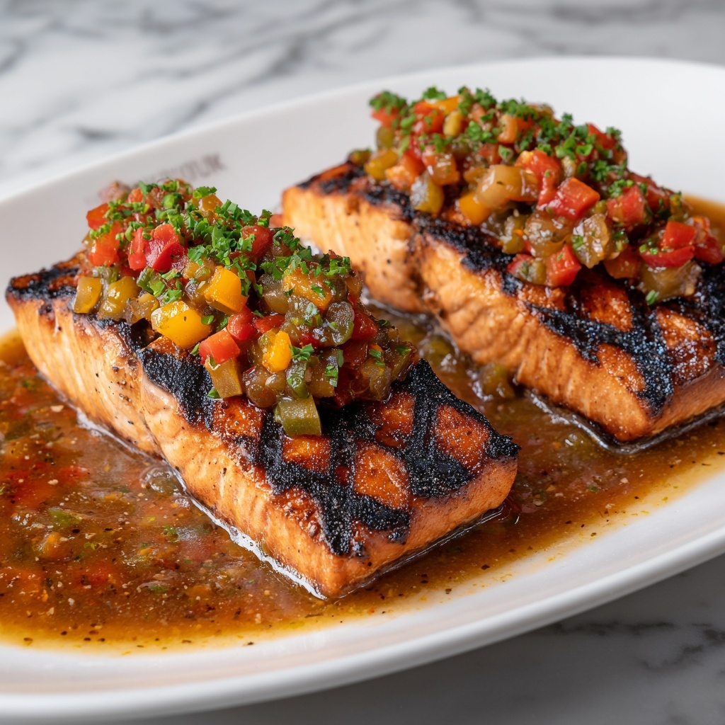 Marry Me Salmon with Sun-Dried Tomatoes and Creamy Parmesan Sauce Recipe - Recipe Image