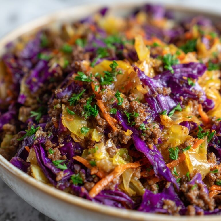 Ground Beef and Chopped Cabbage Skillet Recipe