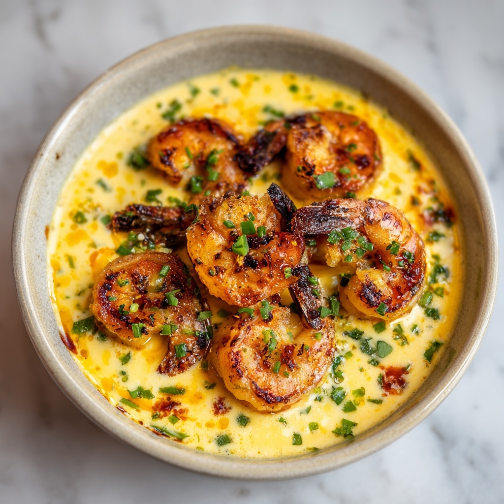 Sautéed Shrimp in Creamy Saffron Sauce Recipe - Recipe Image