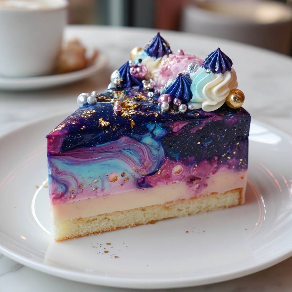 Galaxy Ripple Ice Cream Cake Recipe - Recipe Image