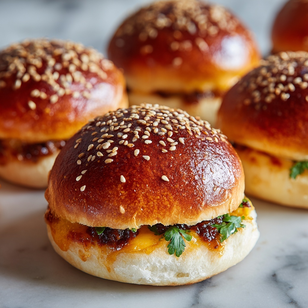 Garlic Parmesan Cheeseburger Bombs Recipe - Recipe Image