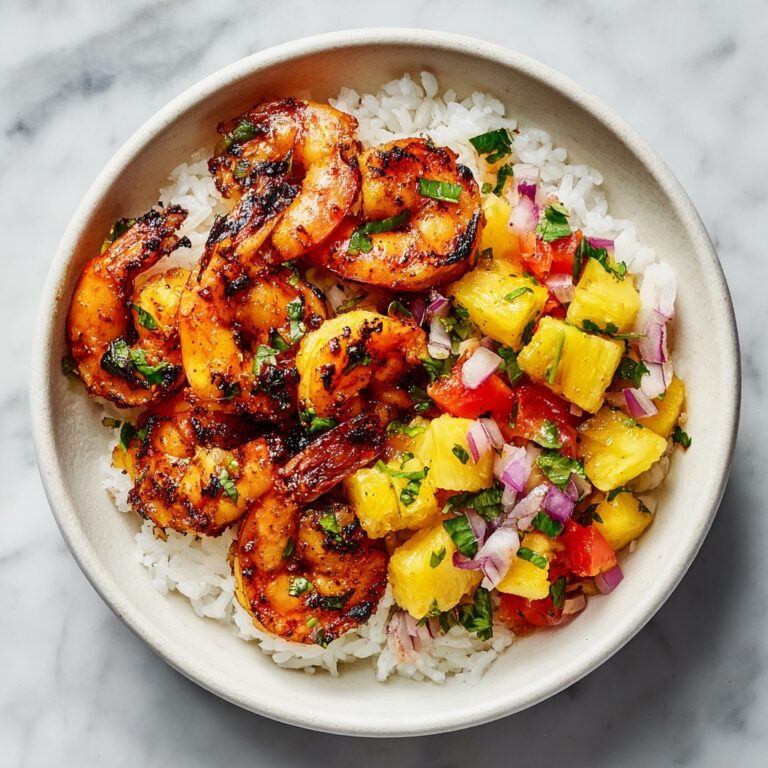 Shrimp & Rice Bowl with Pineapple Salsa Recipe