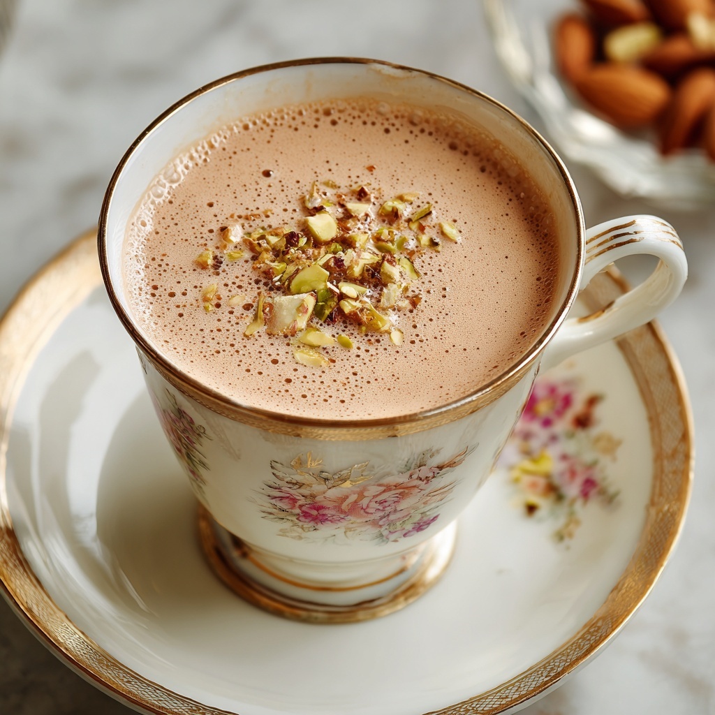 Traditional Kashmiri Pink Chai Recipe - Recipe Image