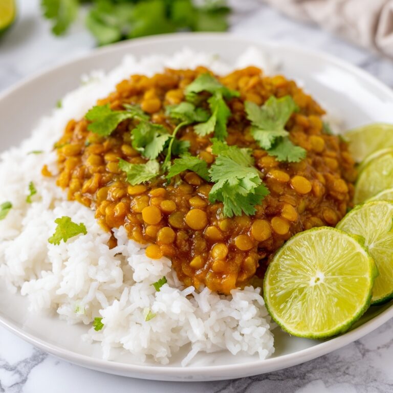 Creamy Red Lentil Dal with Coconut Milk and Spiced Aromatics Recipe