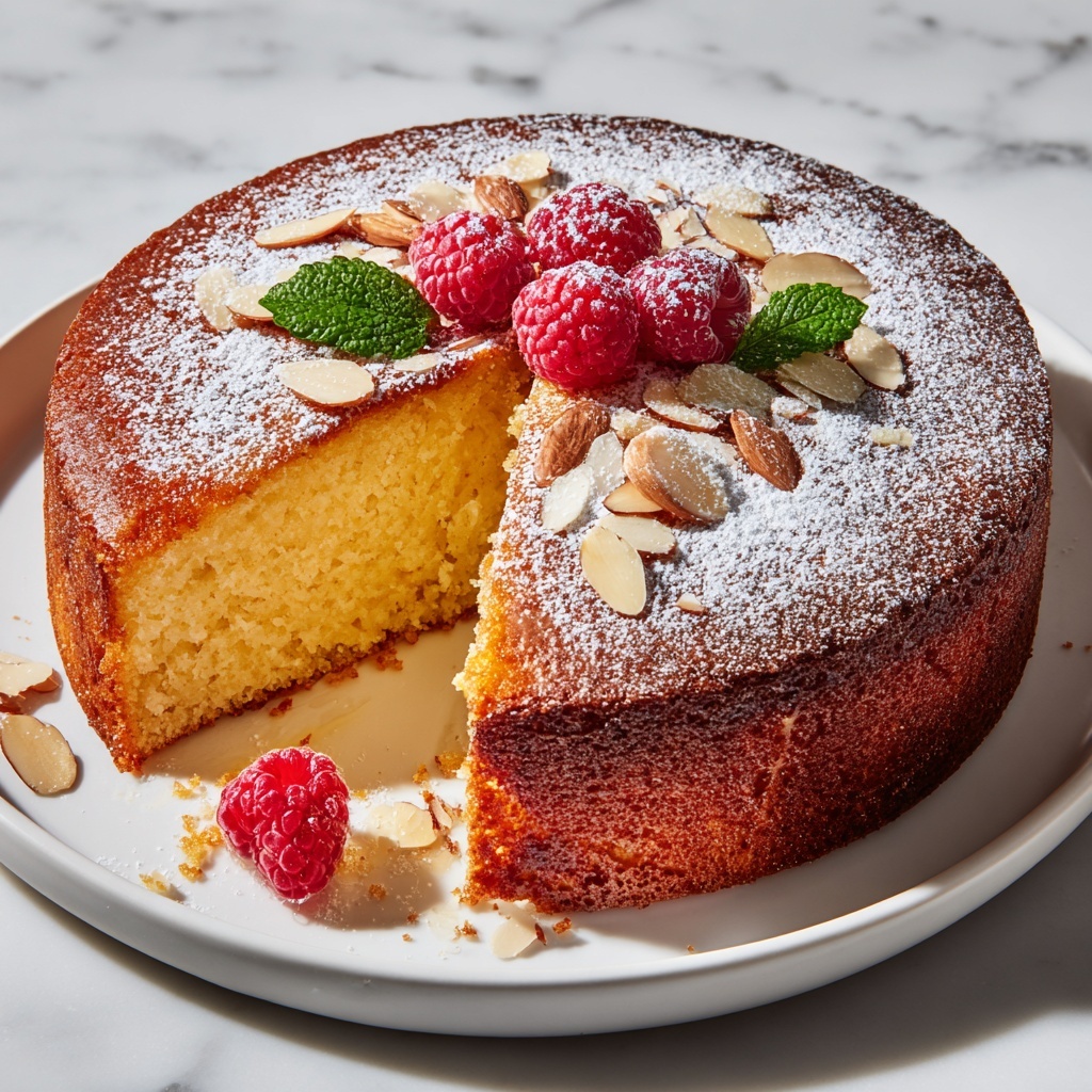 Italian Almond Ricotta Cake Recipe - Recipe Image