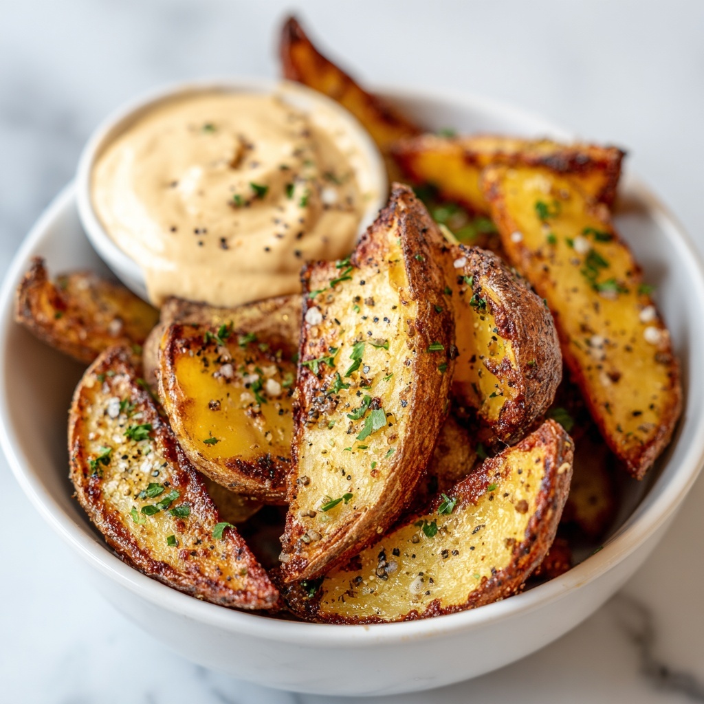 Crispy Parmesan Potato Wedges Recipe - Recipe Image