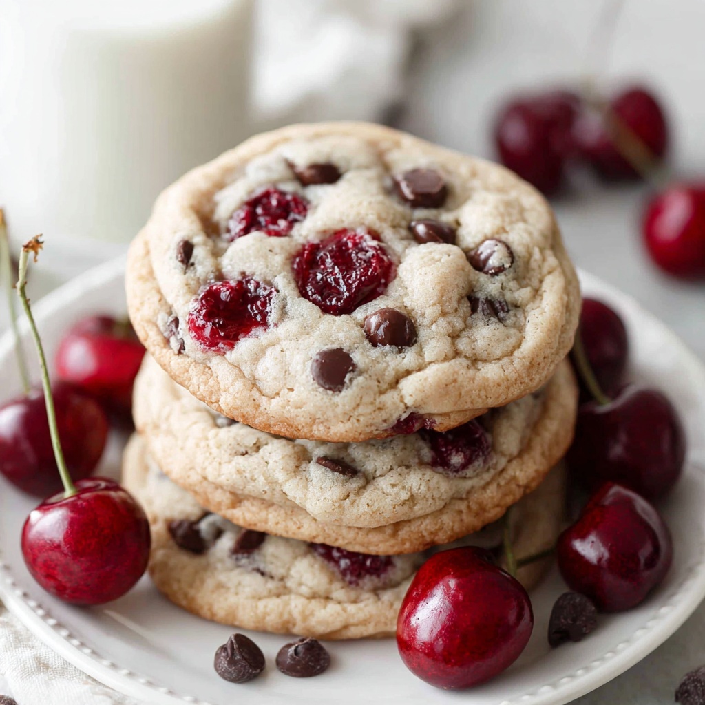 Cherry Chocolate Chip Cookies with Mocha Chips Recipe - Recipe Image