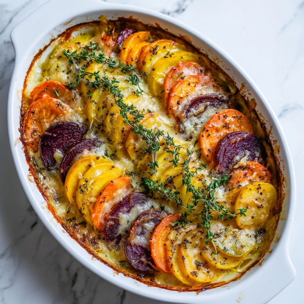 Cheesy Root Vegetable Gratin Recipe - Recipe Image
