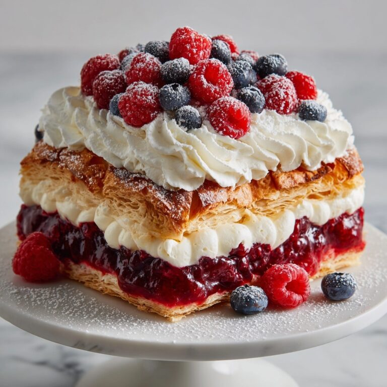 Berry Cream Pastry Cake Recipe