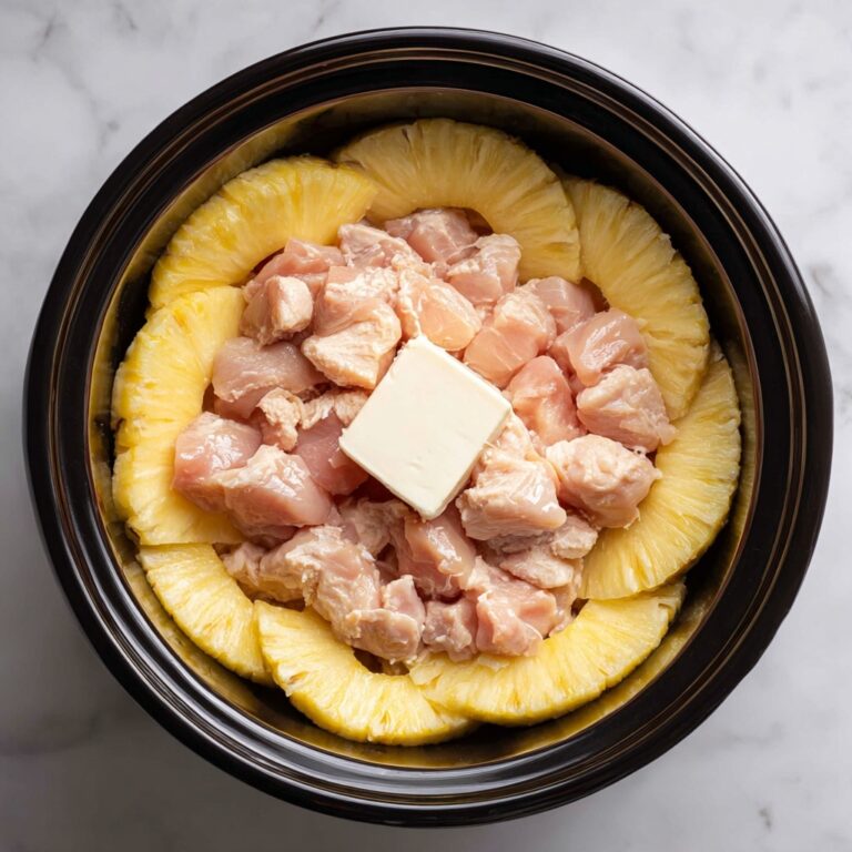 4-Ingredient Slow Cooker Chicken and Pineapple with Cream Cheese Recipe