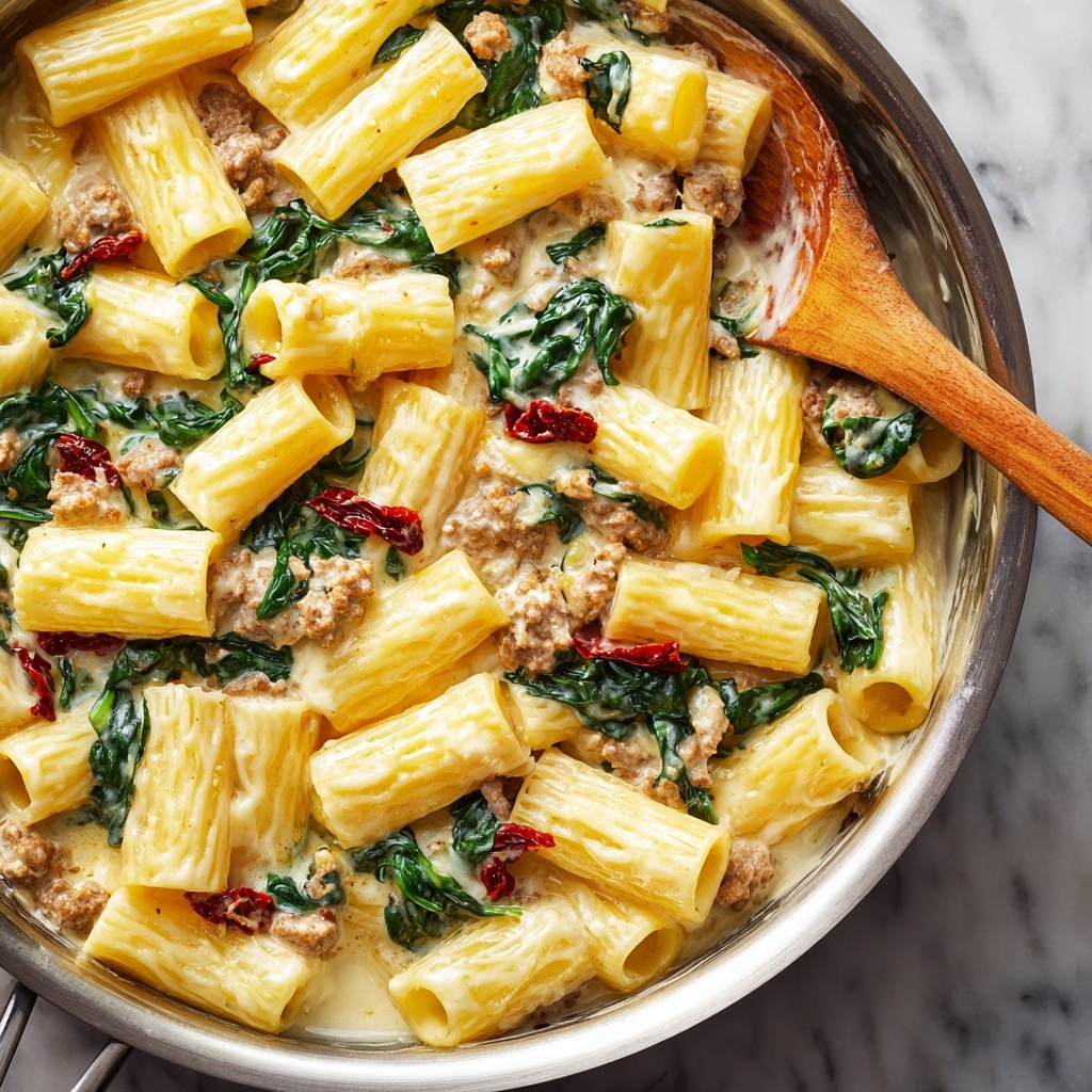 Creamy Italian Sausage Pasta Recipe - Recipe Image