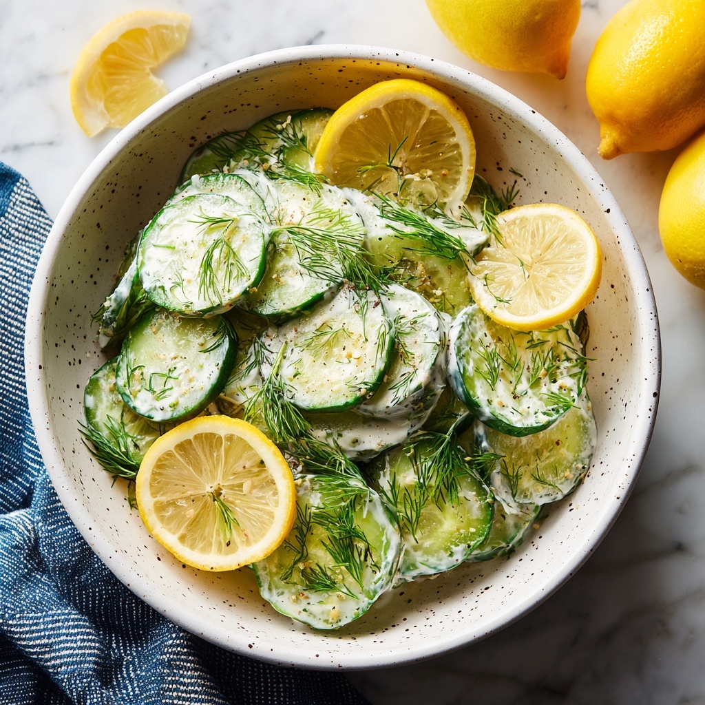 Cool and Creamy Tzatziki Cucumber Salad Recipe - Recipe Image