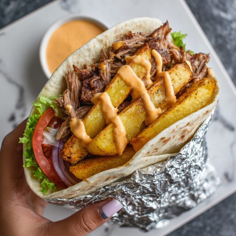 Greek Chicken Gyros with Tzatziki, Lettuce, Tomato, Red Onion, and Crispy Chips Recipe