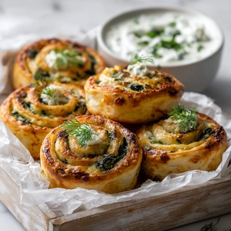 Spinach & Feta Pastry Rolls – Easy Savory Puff Pastry Recipe