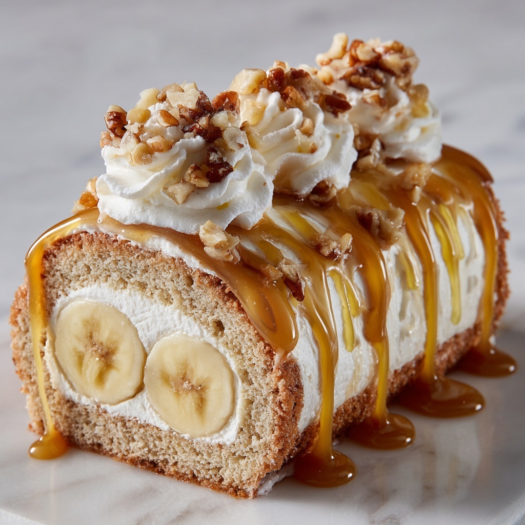 Banana Caramel Roulade Recipe - Recipe Image