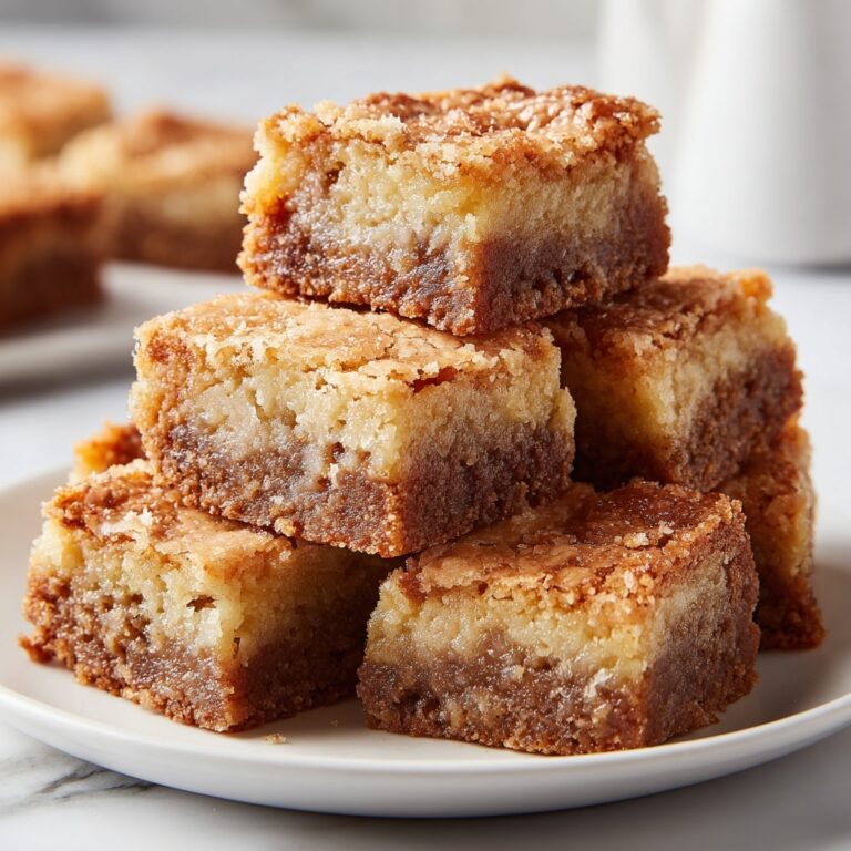 Vegan Cinnamon Chickpea Blondies Recipe