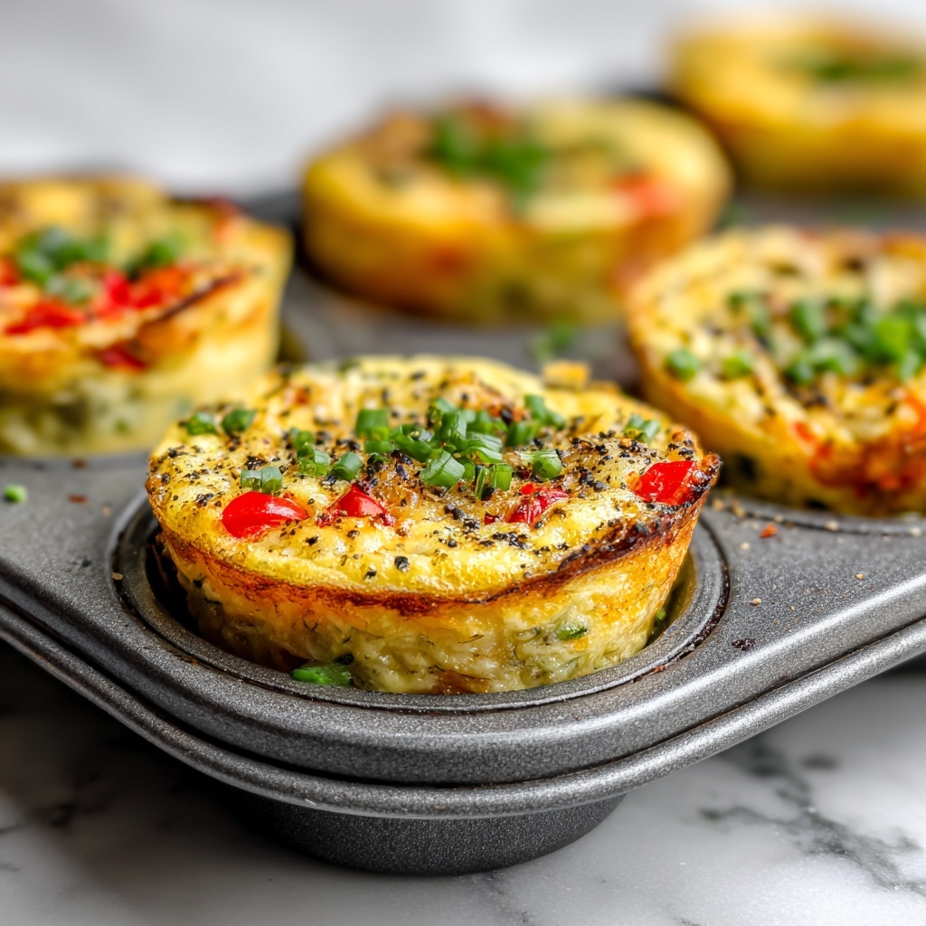 Breakfast Egg Muffins with Cheddar, Veggies, and Chicken Sausage Recipe - Recipe Image