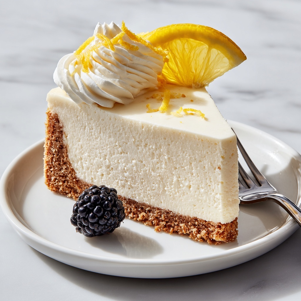No-Bake Lemon Cheesecake Recipe - Recipe Image