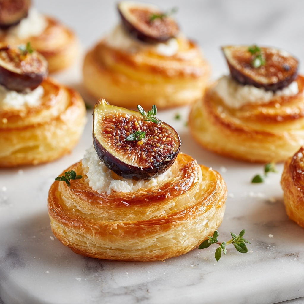 Fig and Goat Cheese Pinwheels with Fig Jam and Nuts Recipe - Recipe Image