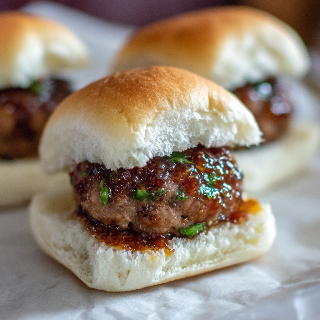 Meatball Sliders with Marinara and Mozzarella Recipe - Recipe Image