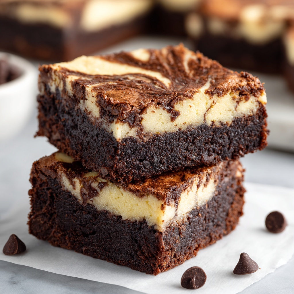 Cream Cheese Brownies Recipe - Recipe Image