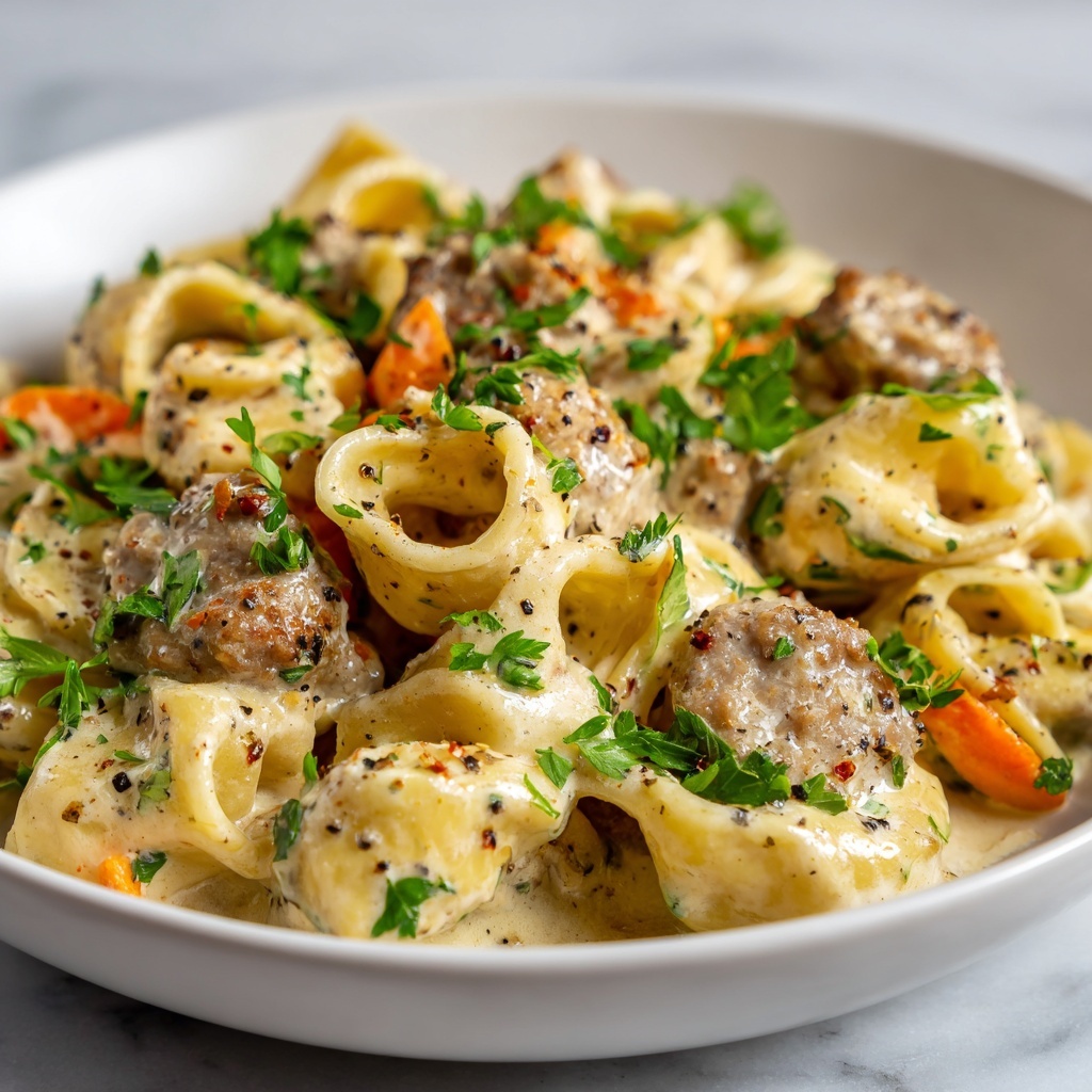 Creamy Sausage Tortellini Soup Recipe - Recipe Image