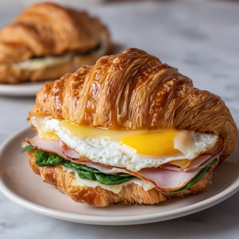 Maple Mustard Croissant Breakfast Sandwich Recipe