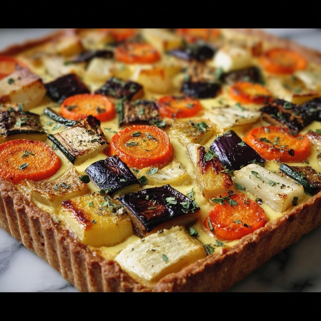 Roast Vegetable Tart Recipe - Recipe Image