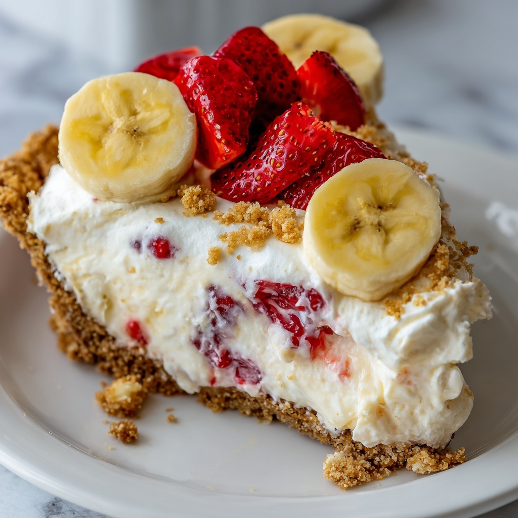 Strawberry Banana Cream Pie Recipe - Recipe Image