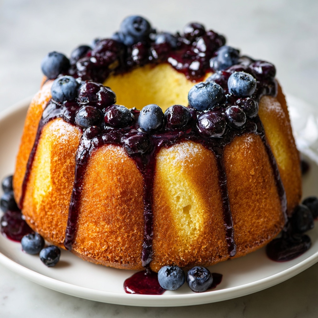 Sour Cream Blueberry Coffee Cake Recipe - Recipe Image