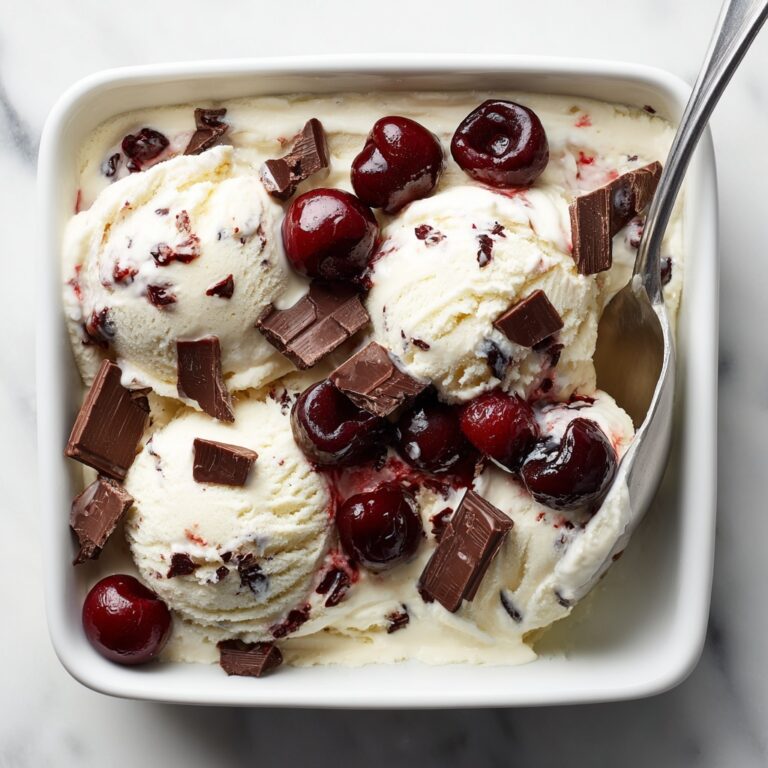 No-Churn Chocolate Cherry Ice Cream Recipe