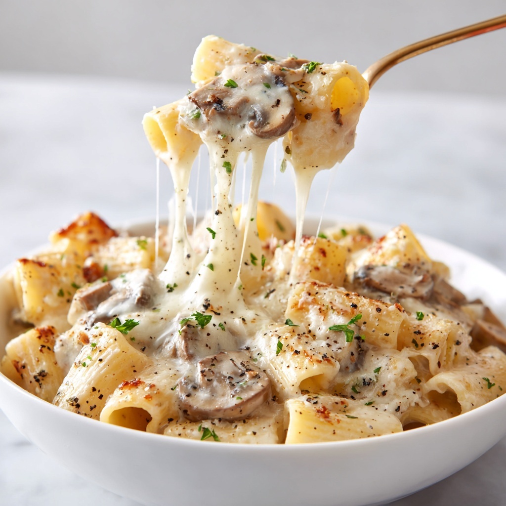 Creamy Chicken and Mushroom Pasta Recipe - Recipe Image